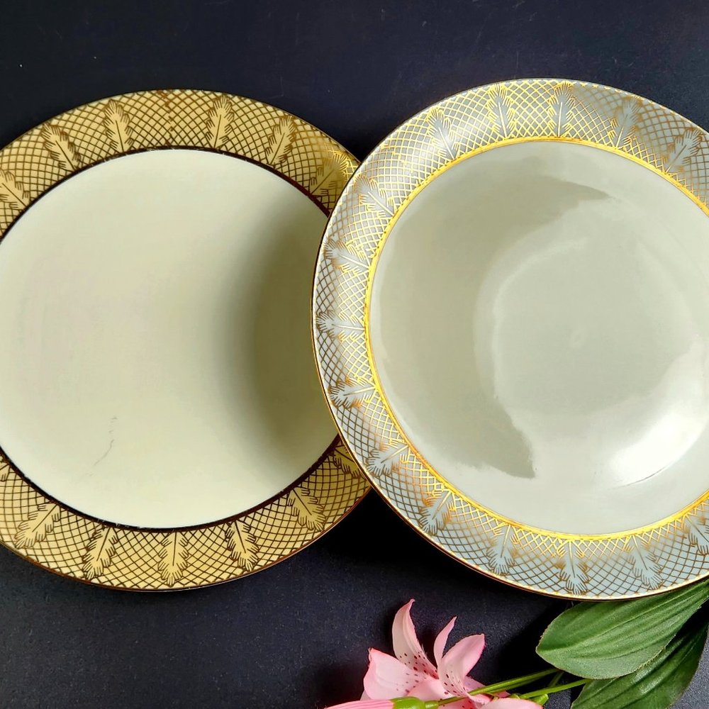 Vintage - Seltmann Widen Bavaria - Salad Plates - Mix & Match - Set of 2